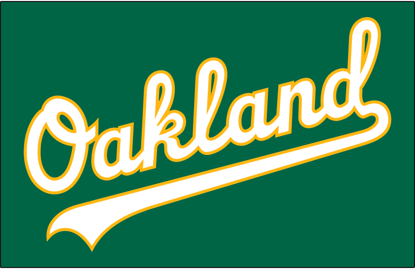 Oakland Athletics 2018-Pres Jersey Logo t shirts DIY iron ons